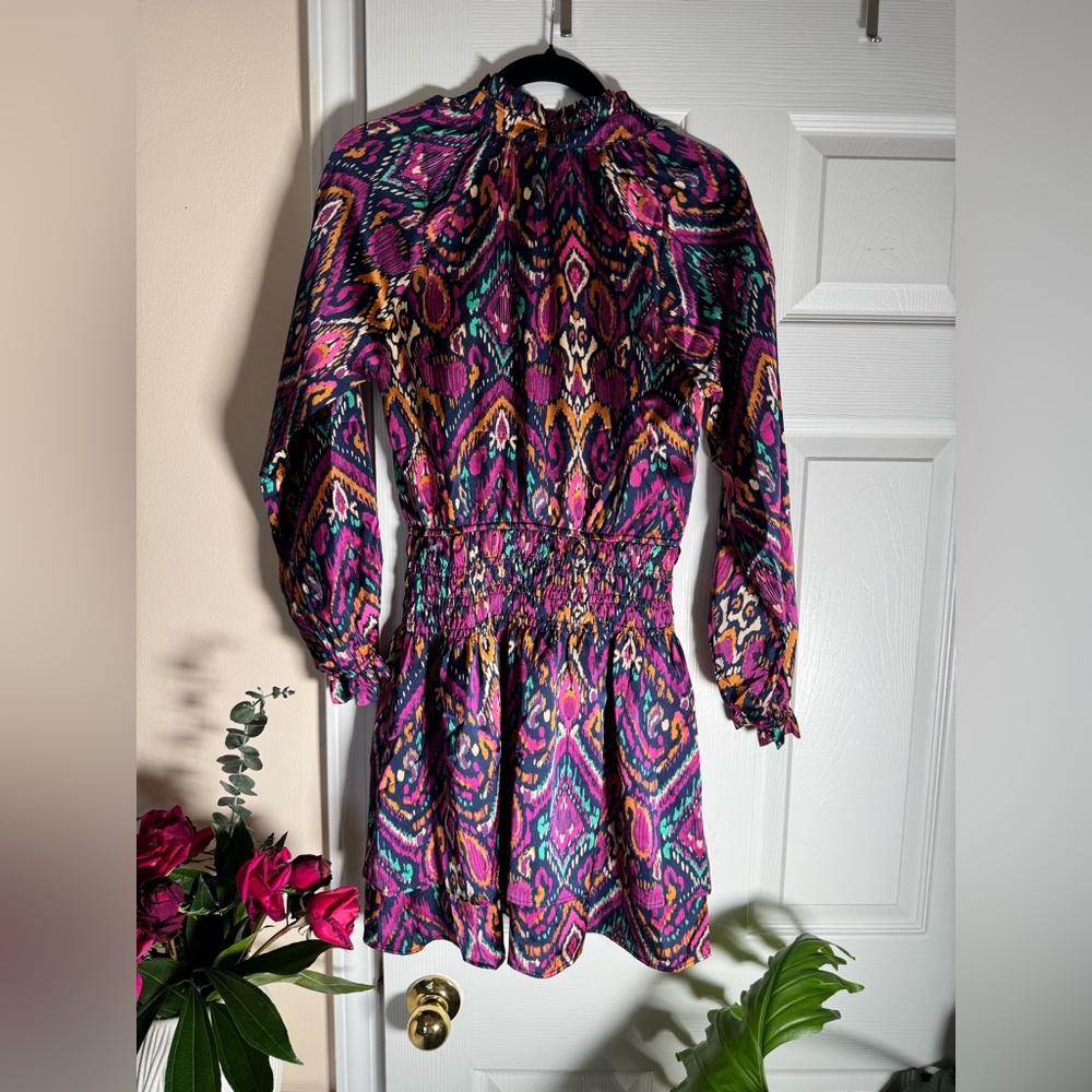 Multicolor Patterned Dress - Picture 4 of 11